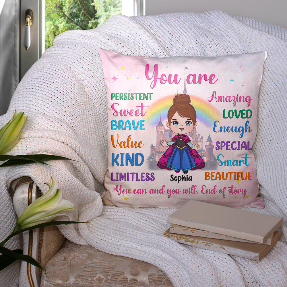 Personalized Inspirational Kids Pillow - Fairy Tale Theme Pillow PopCulturePrints