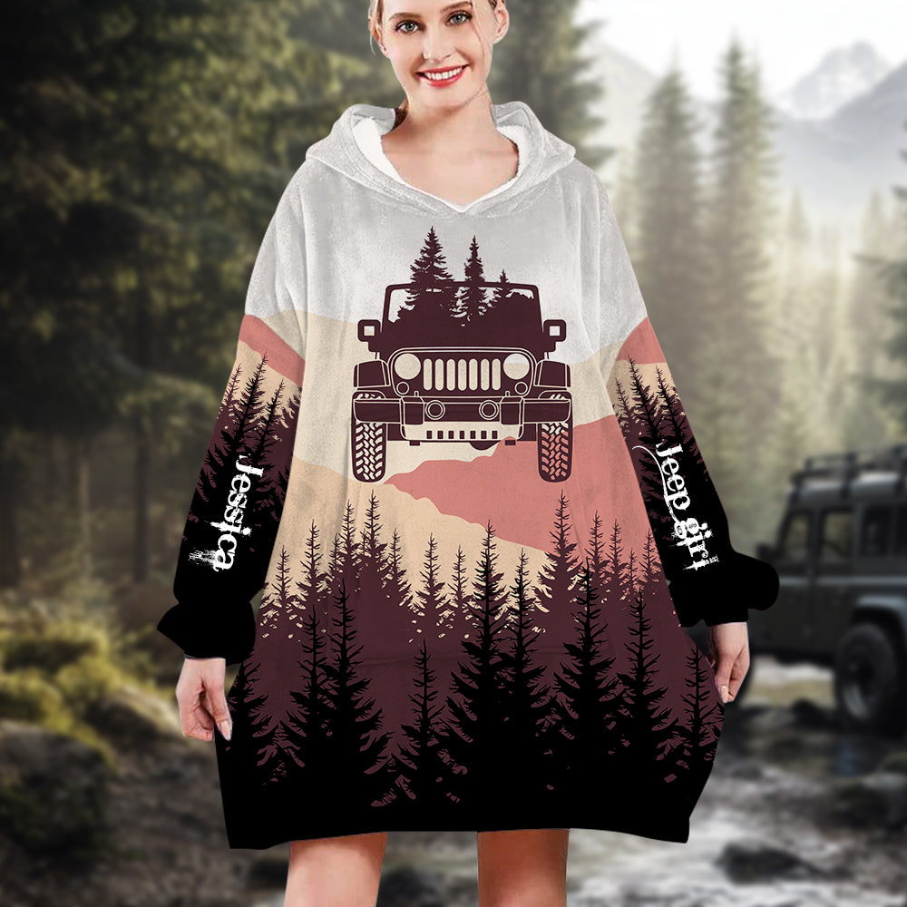 Personalized Off-Road Lover's Christmas Oversized Hoodie