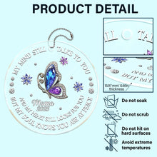 Load image into Gallery viewer, My Soul Knows You Are At Peace - Personalized Memorial Gemstone Car Hanger Acrylic Car Hanger PopCulturePrints
