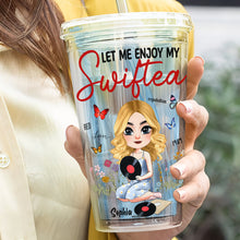 Load image into Gallery viewer, Enjoy My SwifTea | Personalized Acrylic Tumbler for Music Lovers Tumbler Cup PopCulturePrints
