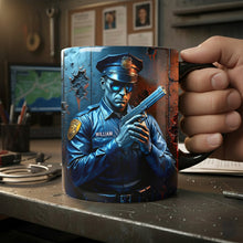 Load image into Gallery viewer, "Serve With Pride" - Personalized Police Mug - Custom Gift for Police Officers and Supporters Coffee Mug PopCulturePrints
