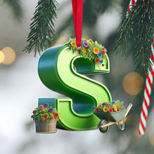 Load image into Gallery viewer, Custom Alphabet Letter Christmas Ornaments for Garden Enthusiasts Ornament PopCulturePrints
