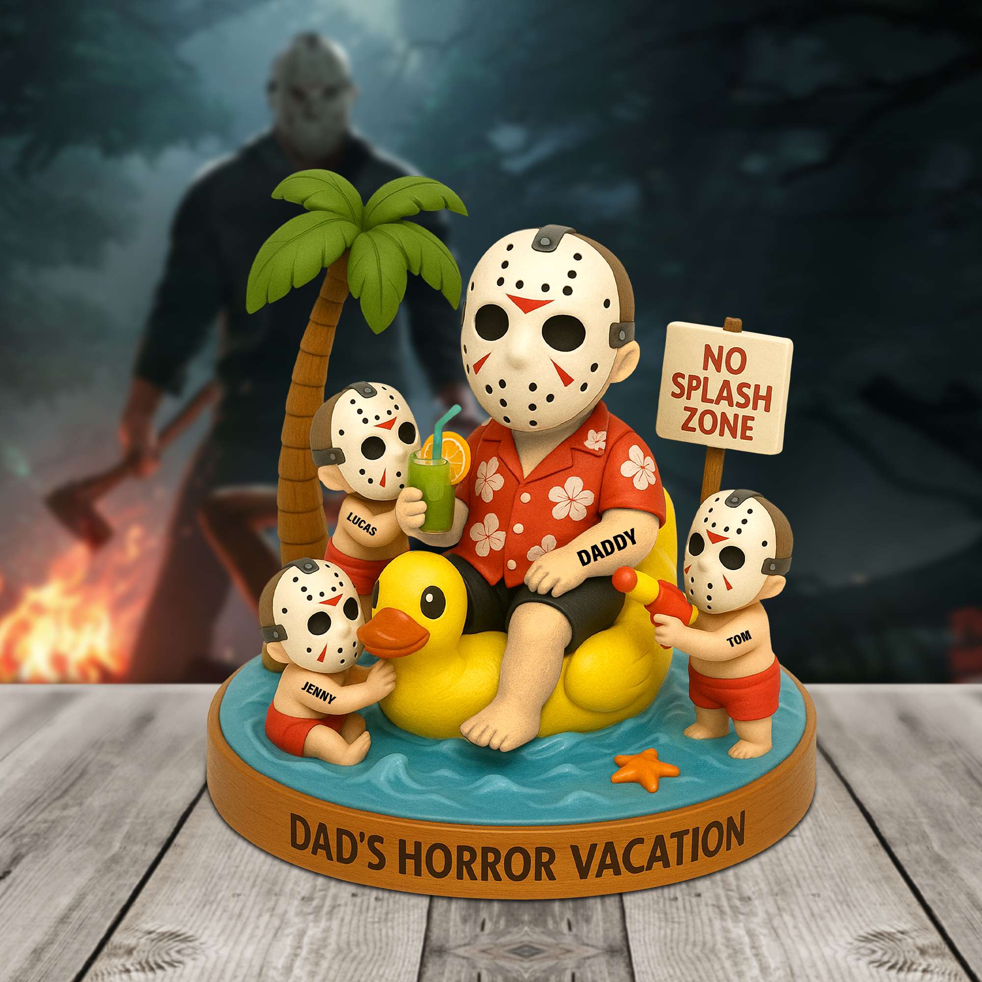 “Every Dad’s Nightmare Turned into a Memory” - Personalized Villain Dad Acrylic Plaque, Gift for Dad, Grandpa, and Fans of Horror Shaped Plaques PopCulturePrints