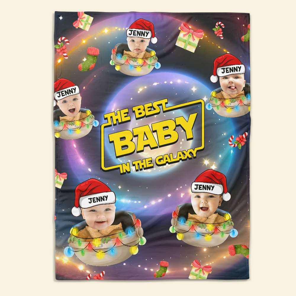 Personalized Galaxy Baby Fleece Blanket Blanket PopCulturePrints