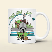 Load image into Gallery viewer, Yoda Best Dad Personalized Coffee Mug - Perfect Father&#39;s Day Gift Coffee Mug PopCulturePrints
