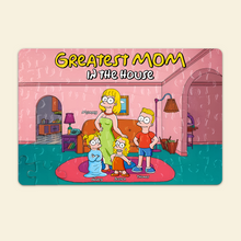 Load image into Gallery viewer, &quot;Greatest Mom in the House&quot; - Personalized Jigsaw Puzzle for Mom, Grandma &amp; Special Women Jigsaw Puzzles PopCulturePrints
