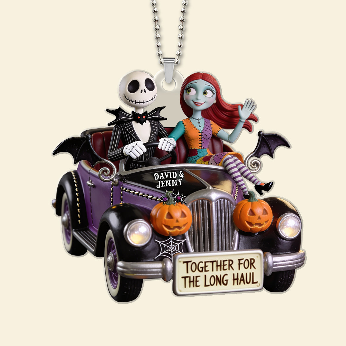 Together For The Long Haul Car Ornament - Personalized Gifts For Couples 06pgtn0608026 Ornament PopCulturePrints