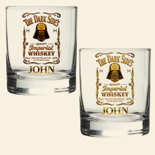 Load image into Gallery viewer, The Dark Side Whiskey Glass - Custom Personalized Gift for Galaxy Lovers Whiskey Glass PopCulturePrints
