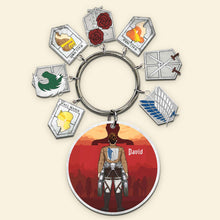 Load image into Gallery viewer, Custom Anime Keychain for Fans - Attack Defense Design Keychains PopCulturePrints
