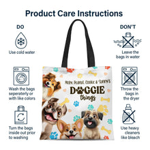Load image into Gallery viewer, Delightful Pup Joy - Personalized Zippered Canvas Bag for Dog Lovers Zippered Canvas Bag PopCulturePrints
