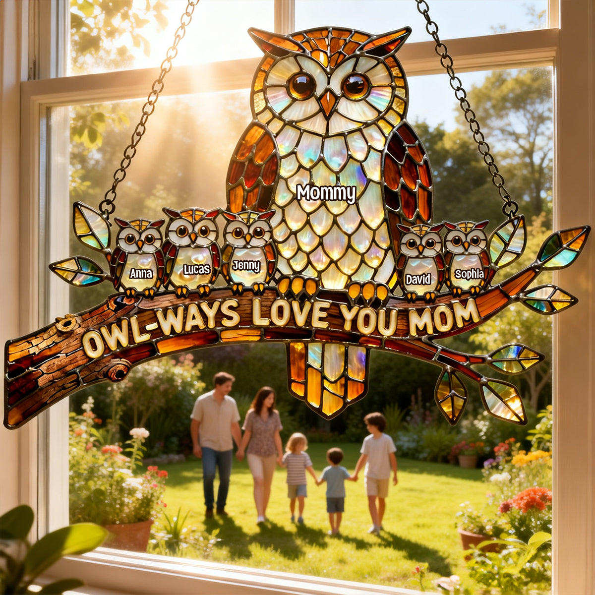 You've lifted us up - Personalized Butterfly Family Tree Handheld Mirror Gift for Mom, Grandma, and Loved Ones Ornament PopCulturePrints