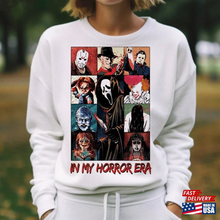 Load image into Gallery viewer, Horror Movie Icons Halloween T-Shirt - In My Horror Era
