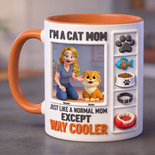 Load image into Gallery viewer, I'm a Cat Mom - Personalized Coffee Mug for Cat Lovers
