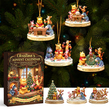 Load image into Gallery viewer, Celebrate Each Day: Personalized Christmas Advent Calendar with Pooh and Friends - Unique Gift for Kids and Family Advent Calendar PopCulturePrints

