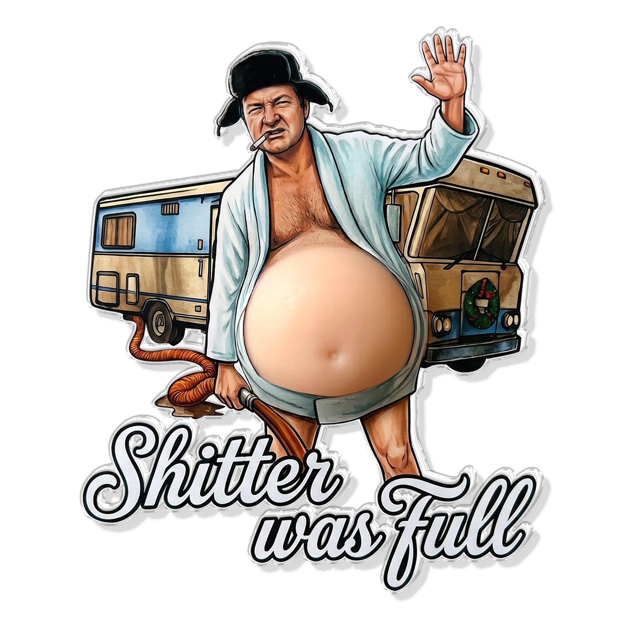 Personalized Fun Weird Man Anti-collision Acrylic Fridge Magnet