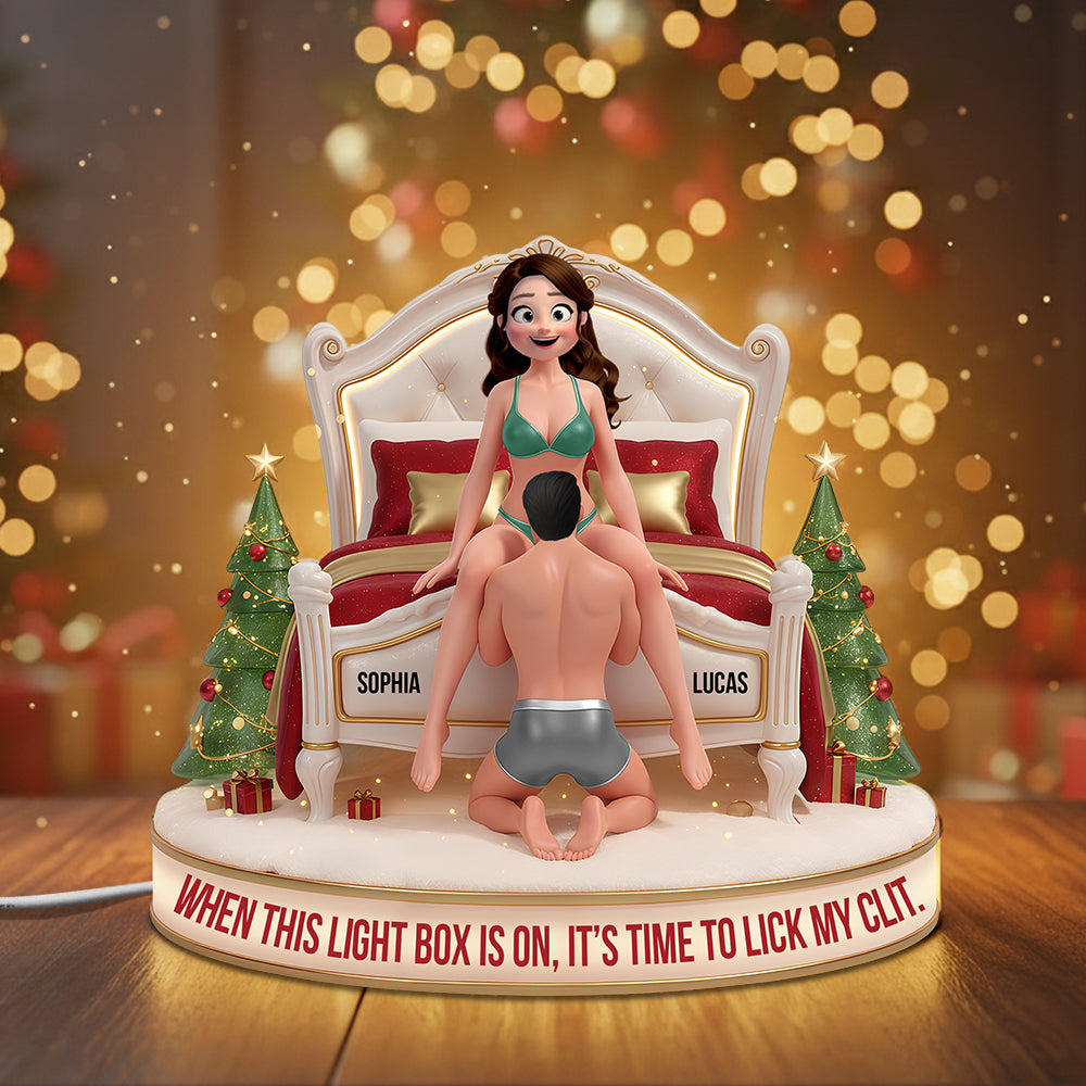 Light Up Your Love: Personalized Funny Acrylic Light Box - Unique Gift for Couples Light Box PopCulturePrints