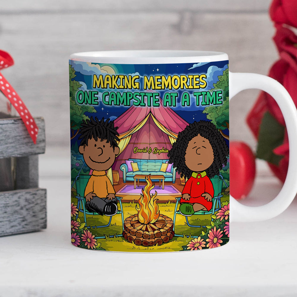 Personalized Camping Couples Coffee Mug - Making Memories Together Coffee Mug PopCulturePrints