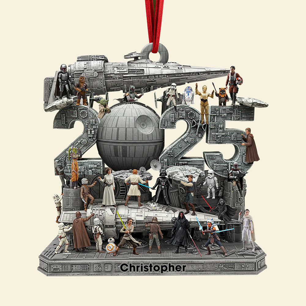 Cosmic Christmas Troop Ornament - Personalized Gift for Movie Fans Ornament PopCulturePrints