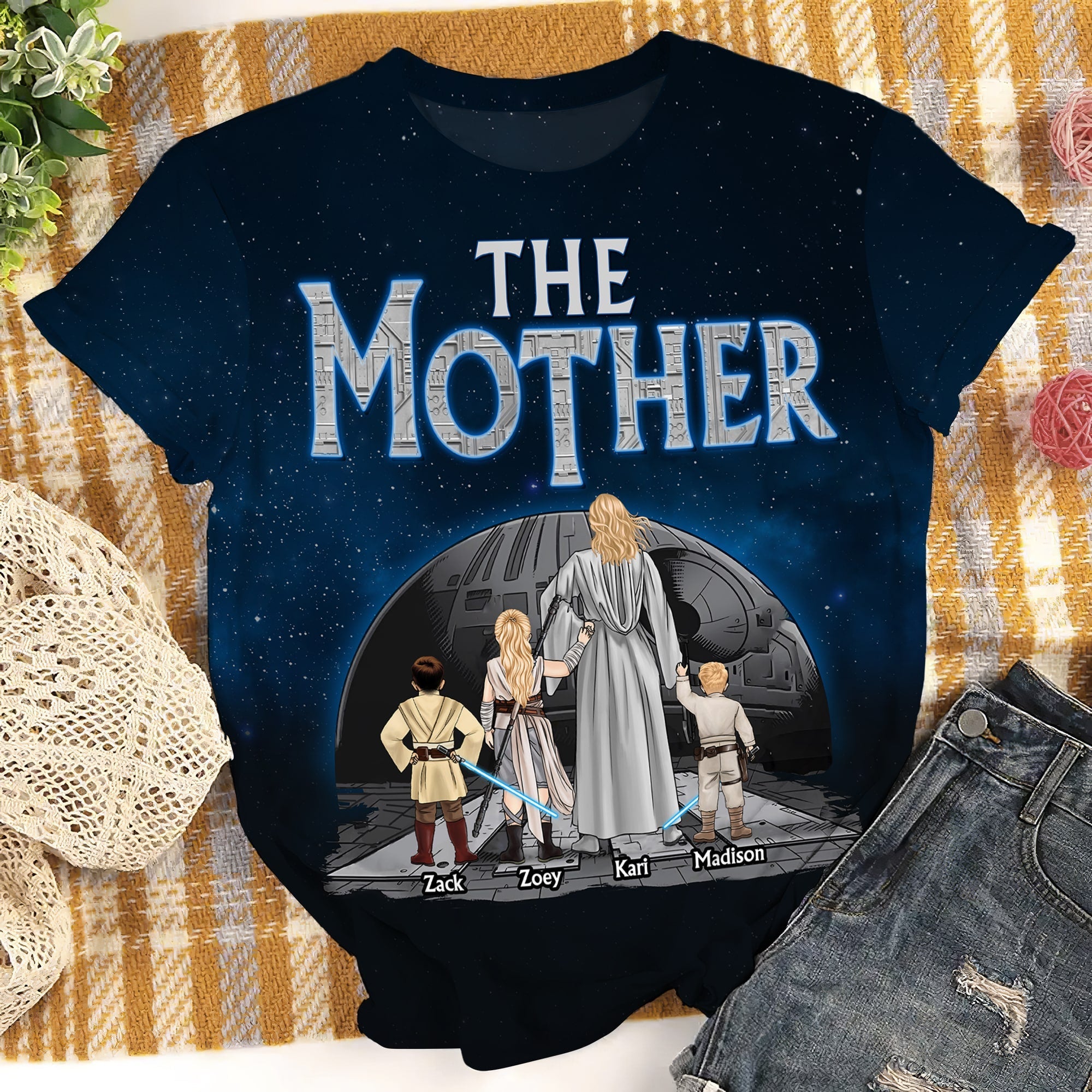 Star-Inspired Personalized Mother's Day T-Shirt