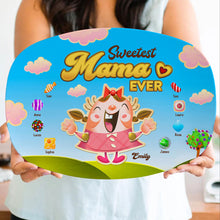 Load image into Gallery viewer, Sweetest Mama Ever - Personalized Family Candy Plate Resin Plate PopCulturePrints
