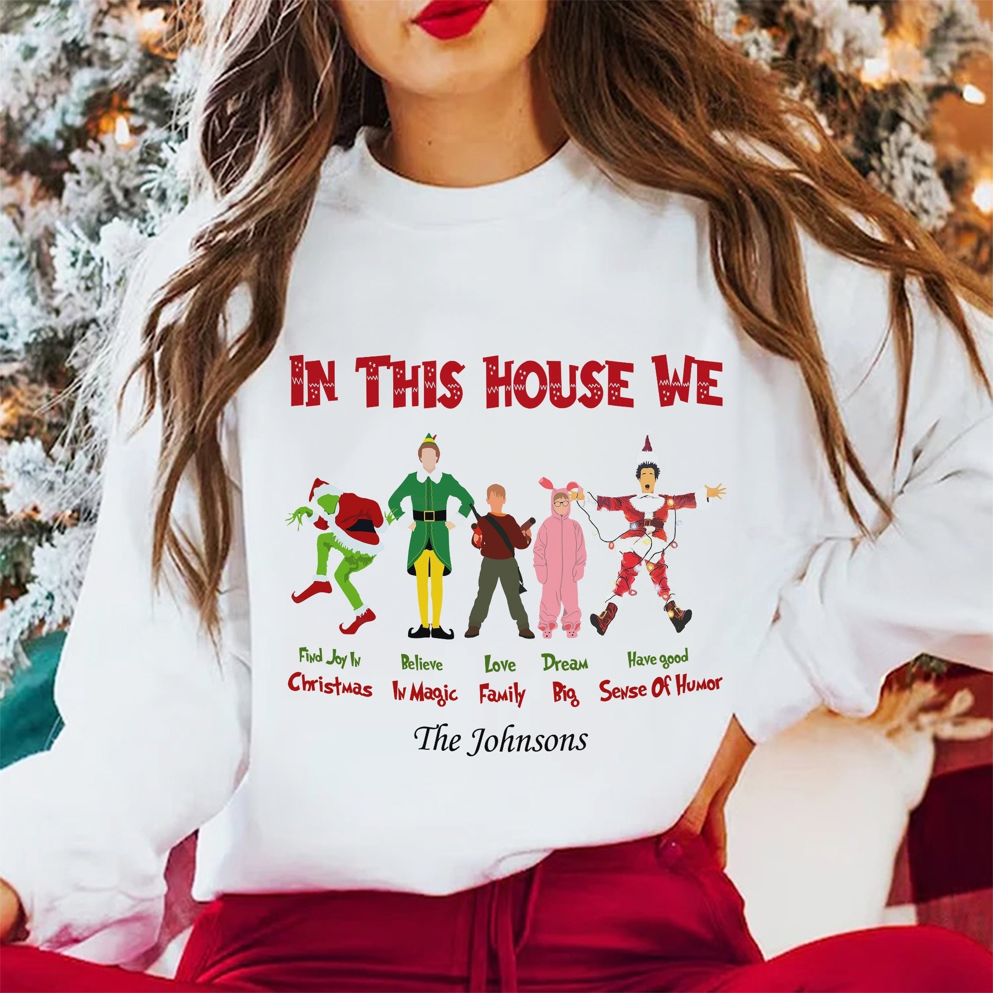 Personalized Christmas Movie Family Shirt