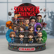 Load image into Gallery viewer, &quot;Experience the Upside Down!&quot; - Personalized Movie Lovers Acrylic Plaque - Perfect Gift for Fans of Stranger Things Shaped Plaques PopCulturePrints
