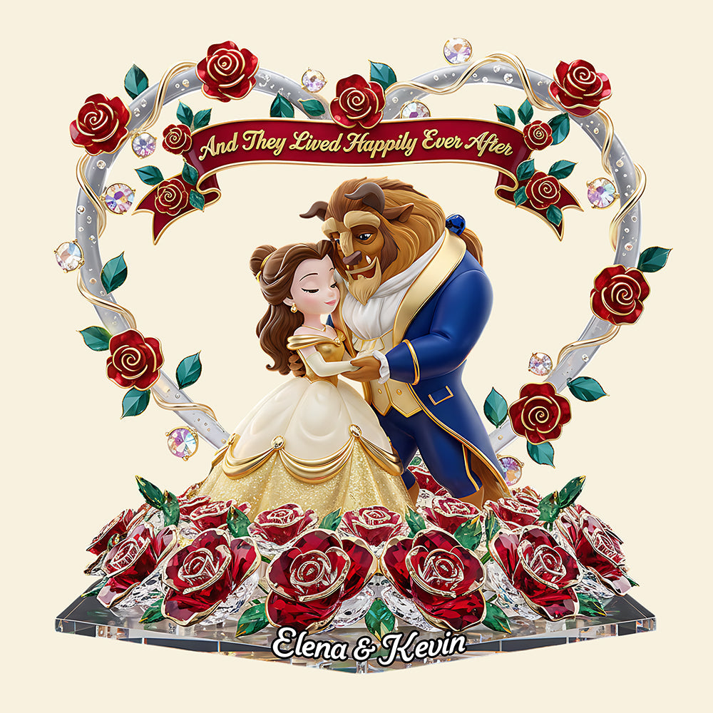 Dance Into Forever: Personalized Dancing Couple Acrylic Light Box Light Box PopCulturePrints