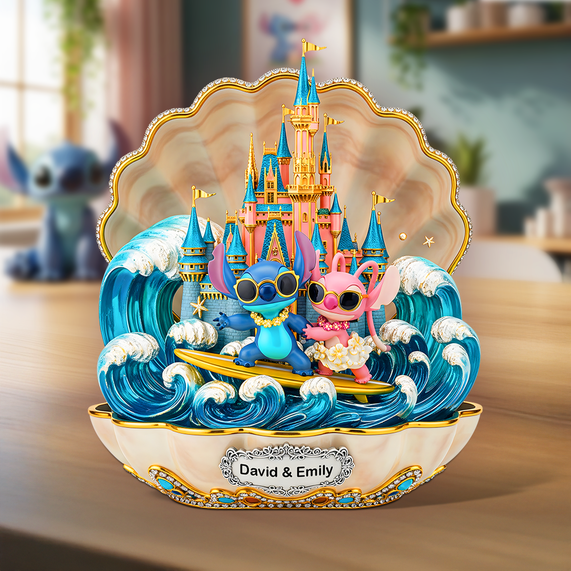 Celebrate Your Love: Summer Couple Acrylic Plaque - Personalized Gifts for Every Couple Shaped Plaques PopCulturePrints