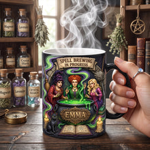 Load image into Gallery viewer, “Brew Up Some Magic!” - Personalized Spooky Brew Magic Mug - Gift for Witch Lovers
