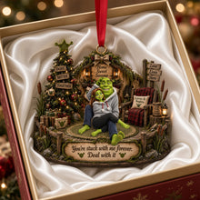 Load image into Gallery viewer, You're Stuck with Me Forever - Sweet Swamp Christmas Ornament | Personalized Gift for Couples
