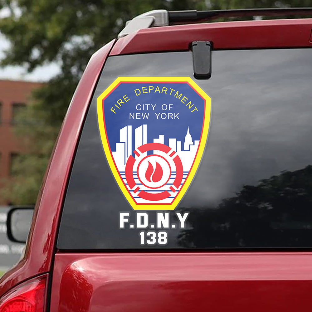 Personalized Richmond Fire Department Car Window Decal