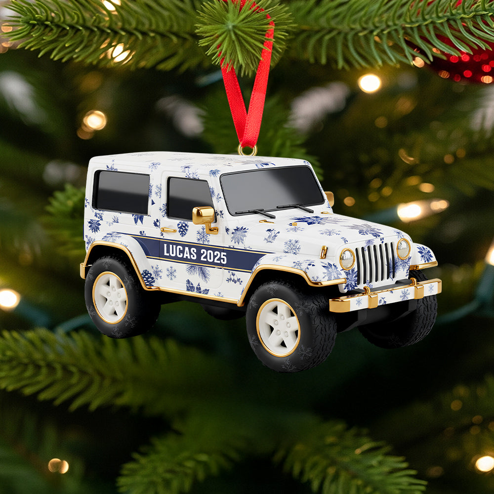 "Drive Your Passion!" Personalized Off-road Car Lovers Acrylic Ornament Ornament PopCulturePrints