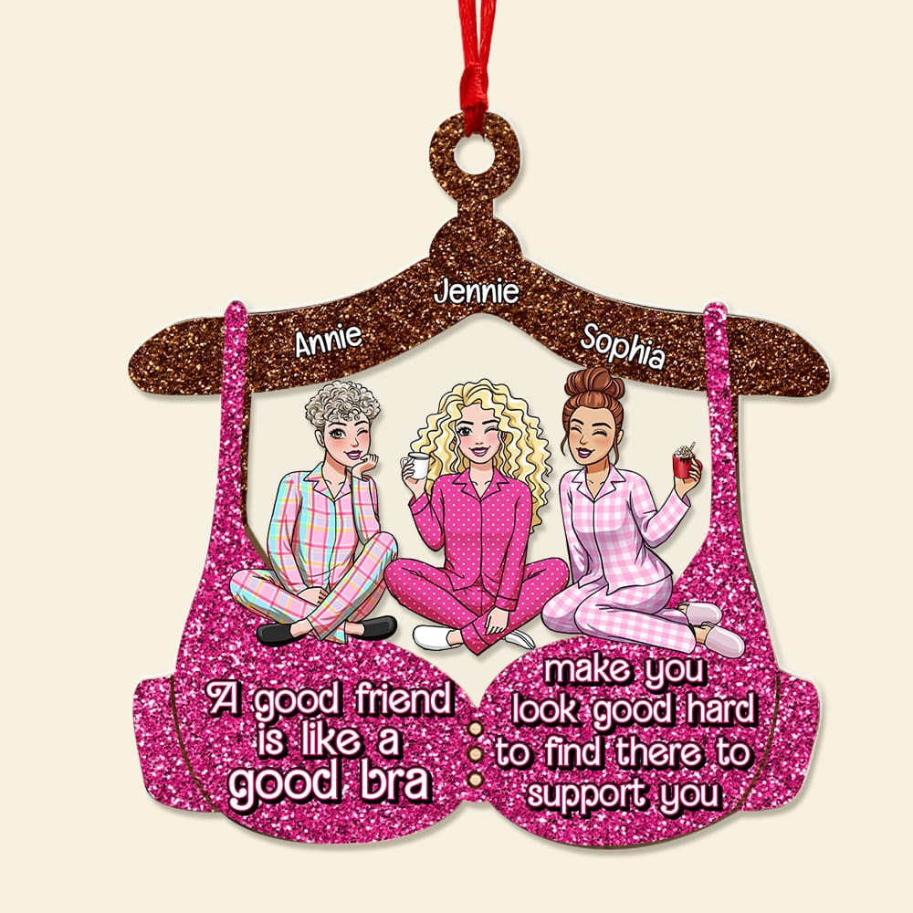 Personalized Christmas Friendship Ornament - Unique Gift for Best Friends Ornament PopCulturePrints