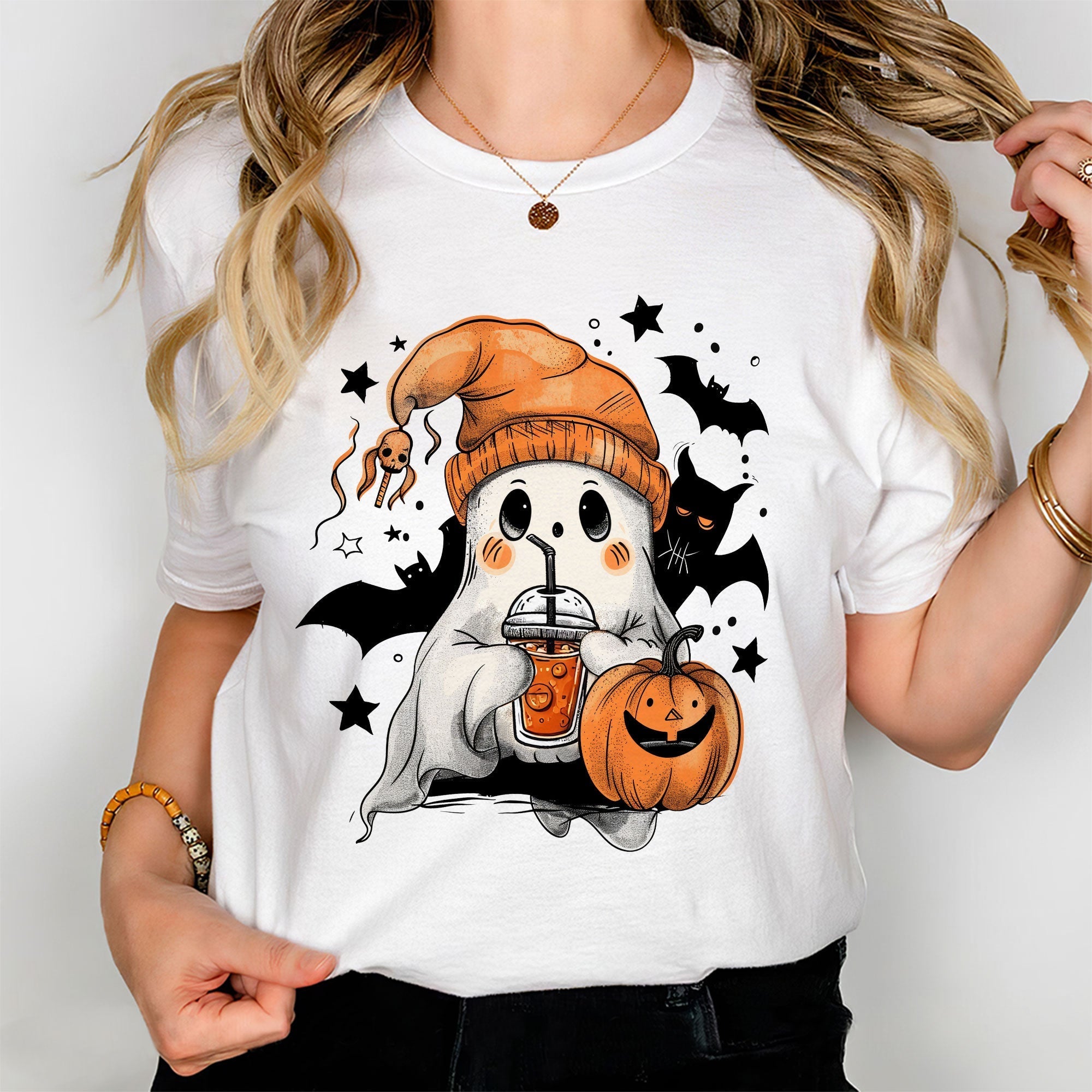 Spooky Halloween Ghost Tee - Personalized