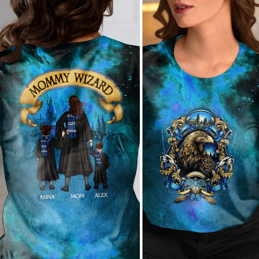 Personalized Mommy Wizard Family T-Shirt