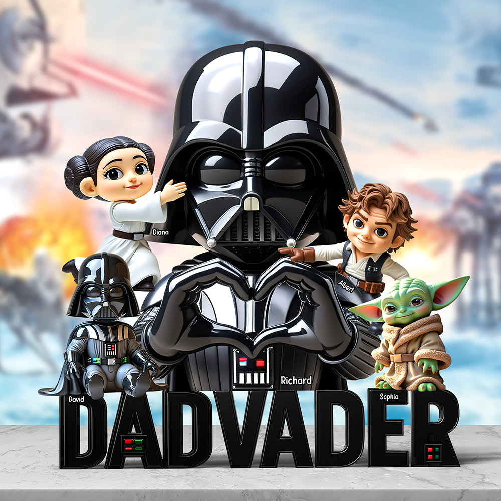 "For the Strongest Dad, A Touch of Love - Personalized Acrylic Plaque Gift for Dad, Grandpa, and Father Figures" Shaped Plaques PopCulturePrints