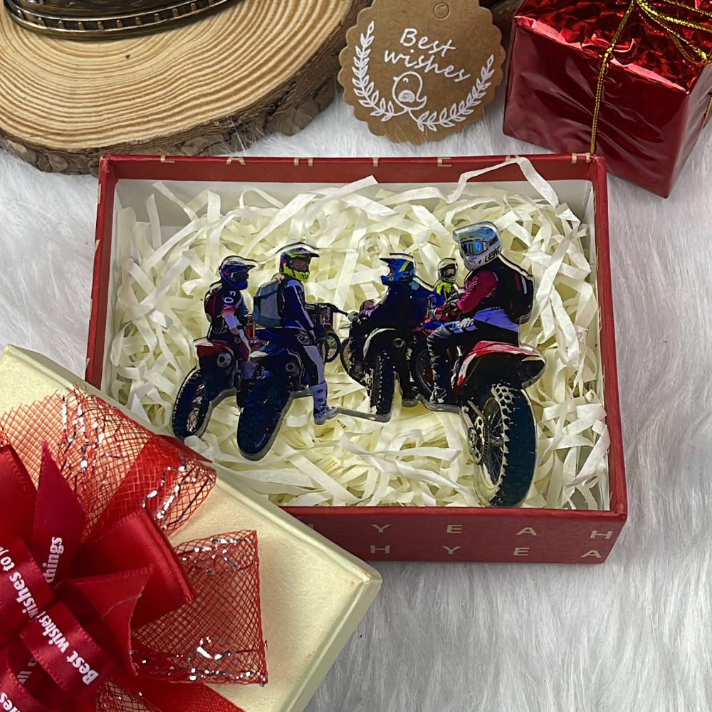 Personalized Motocross Lovers Ornament Ornament PopCulturePrints