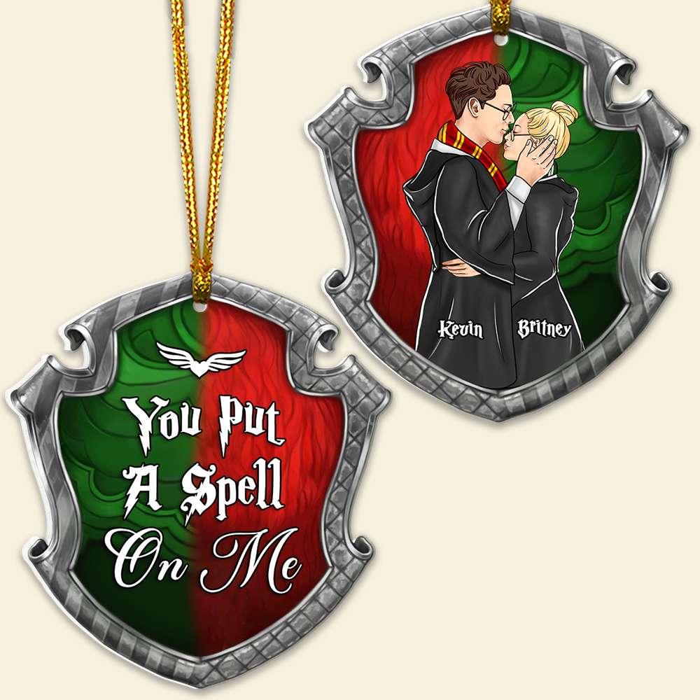 Customizable Harry Potter Couple Christmas Ornament - You Put A Spell On Me