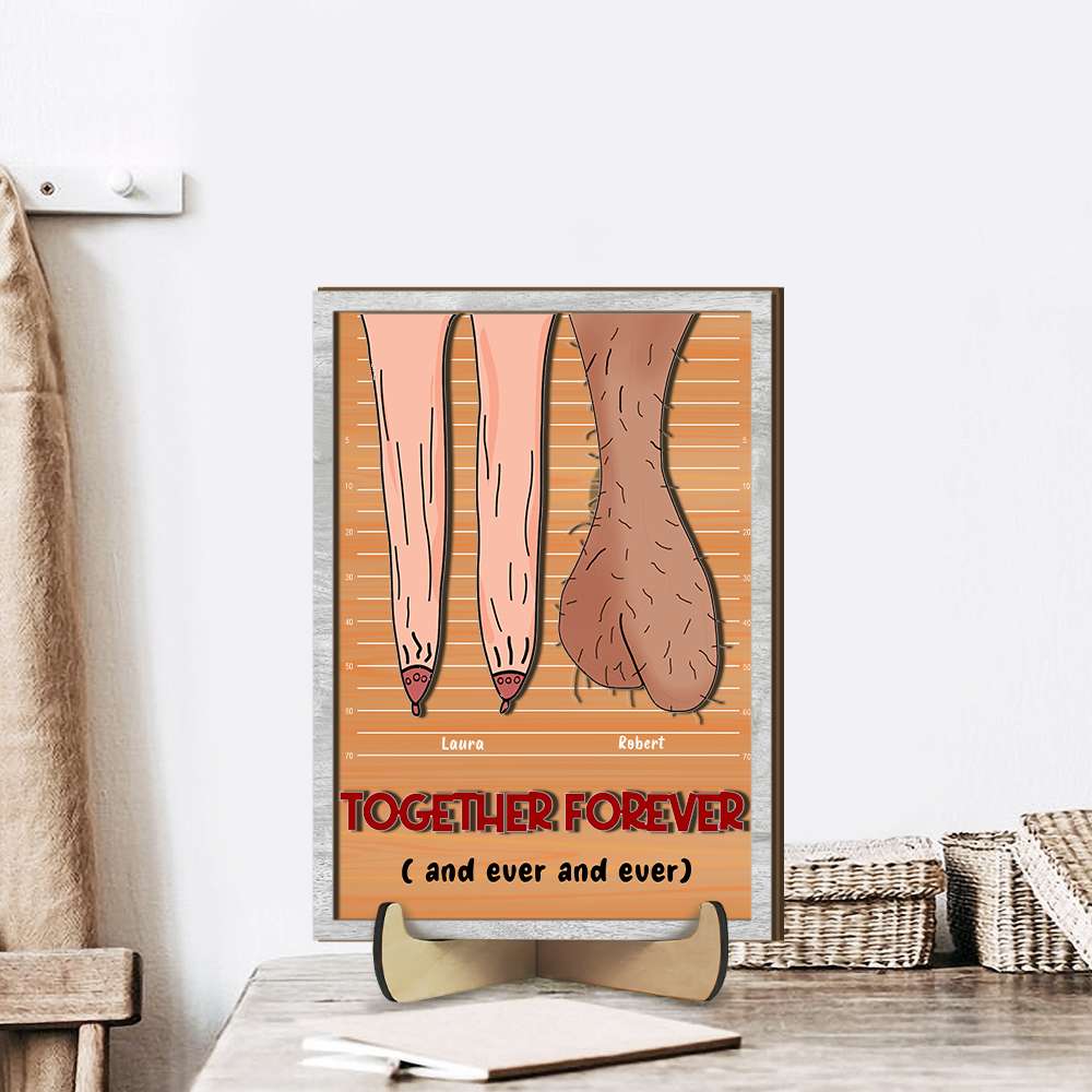 Personalized Together Forever Couples Wood Sign Wood Sign PopCulturePrints