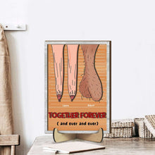 Load image into Gallery viewer, Personalized Together Forever Couples Wood Sign Wood Sign PopCulturePrints
