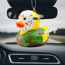 Load image into Gallery viewer, “Quack &amp; Screams: A Unique Horror Duck for Movie Fans” - Personalized Car Ornament Gift Ornament PopCulturePrints
