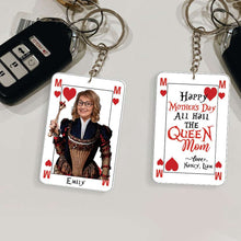 Load image into Gallery viewer, Queen Mom Personalized Photo Keychain - Mother&#39;s Day Gift Keychains PopCulturePrints
