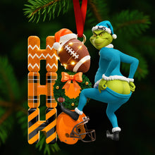 Load image into Gallery viewer, Merry &amp; Cheeky Holiday Cheer - Personalized Grinch Christmas Ornament Ornament PopCulturePrints

