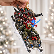 Load image into Gallery viewer, Ride into Joy with Customizable The Master Sleigh Ornament
