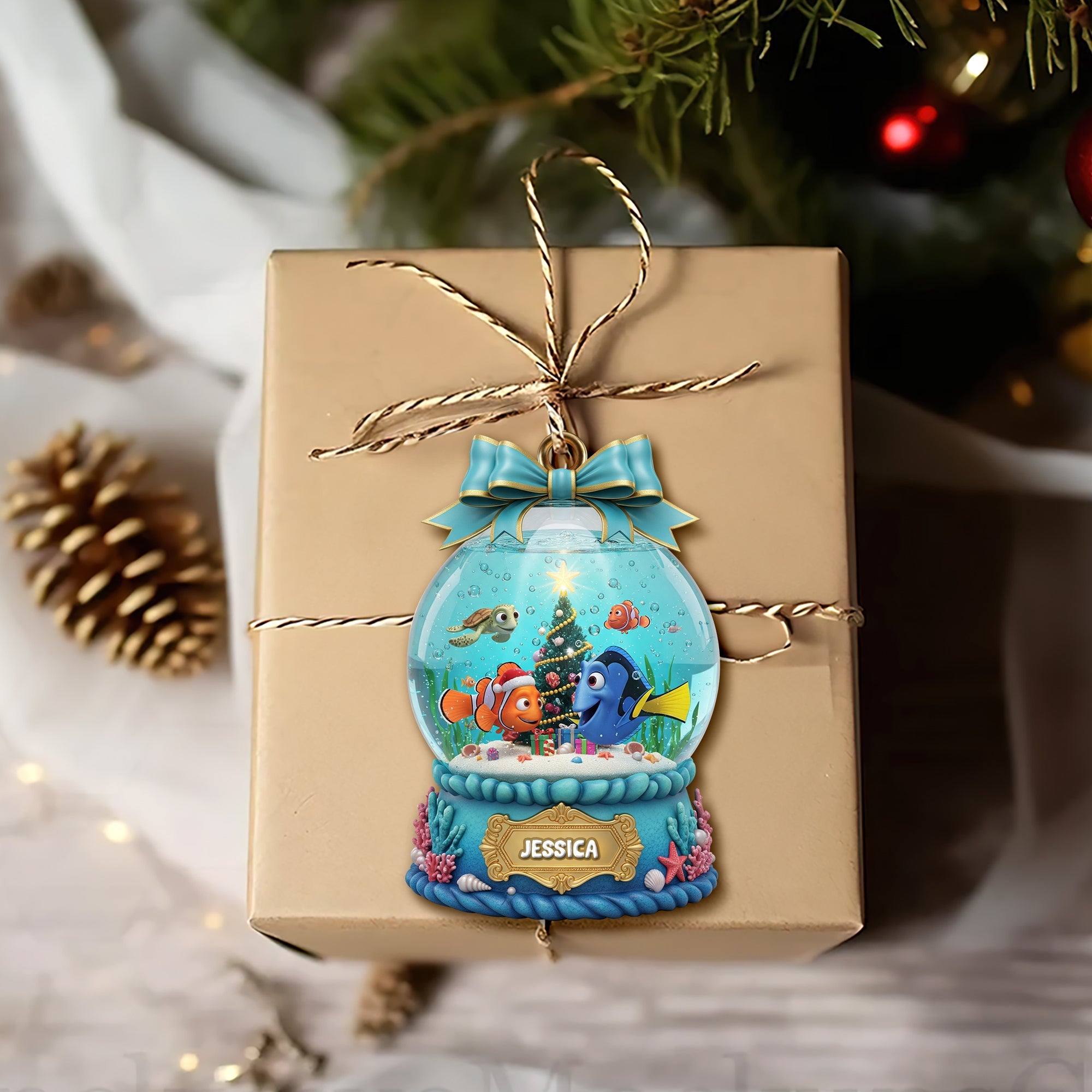 “Bring Cheer to Your Tree!” - Personalized Adorable Christmas Ornament for Movie Lovers Ornament PopCulturePrints