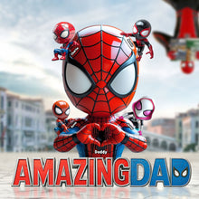 Load image into Gallery viewer, “Swing Into Joy” - Amazing Spider Plaque Personalized Gift for Dad - Perfect for Father&#39;s Day, Gift for Grandpa Shaped Plaques PopCulturePrints
