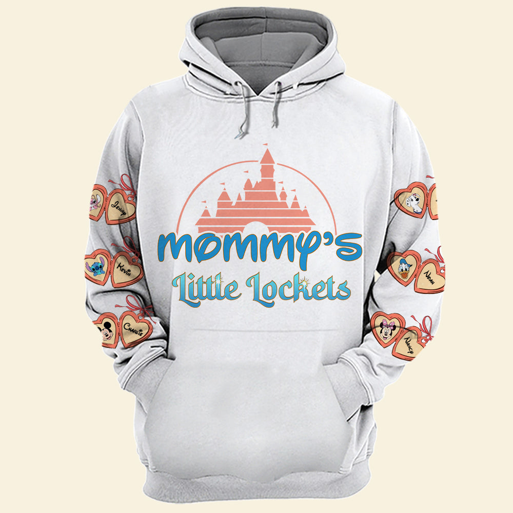 Mommy's Little Lockets - Personalized Gift for Mom, Custom Sweatshirt AOP Products PopCulturePrints