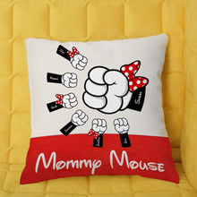 Load image into Gallery viewer, Personalized Mommy Mouse Pillow - Custom Gift for Mom Pillow PopCulturePrints
