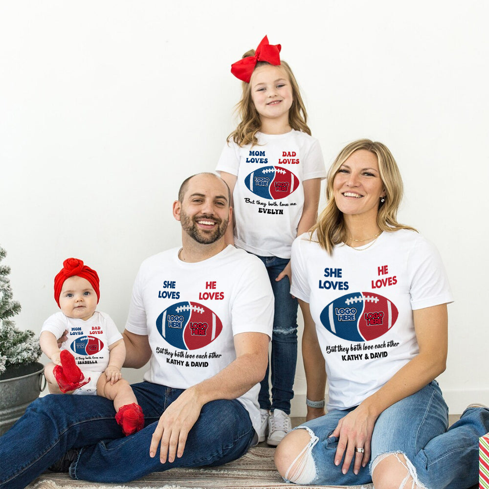 Personalized Family Love Sweatshirt - Custom Names & Design Shirts PopCulturePrints