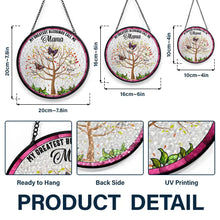 Load image into Gallery viewer, Sun, Sand, and a Drink in My Hand - Personalized Beach Bag Suncatcher Ornament PopCulturePrints
